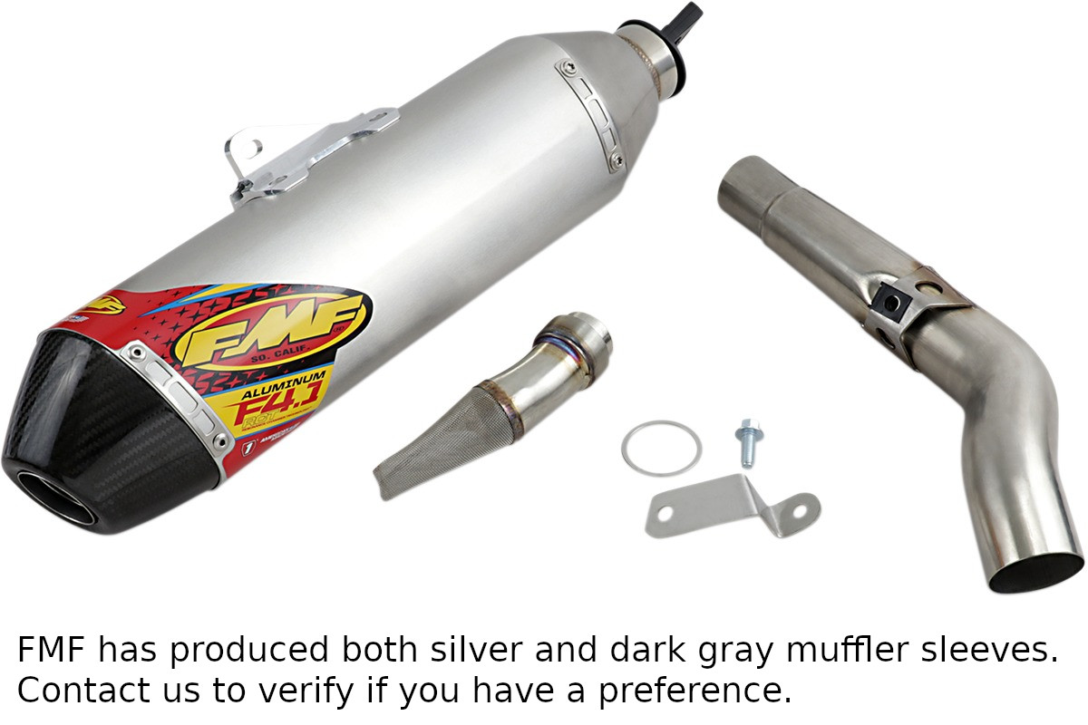 Factory 4.1 RCT Aluminum Slip On Exhaust - For 19-22 Kawasaki KX450 KX450X - Click Image to Close