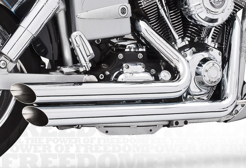 Amendment Chrome Full Exhaust - For 91-05 Harley Davidson FXD - Click Image to Close