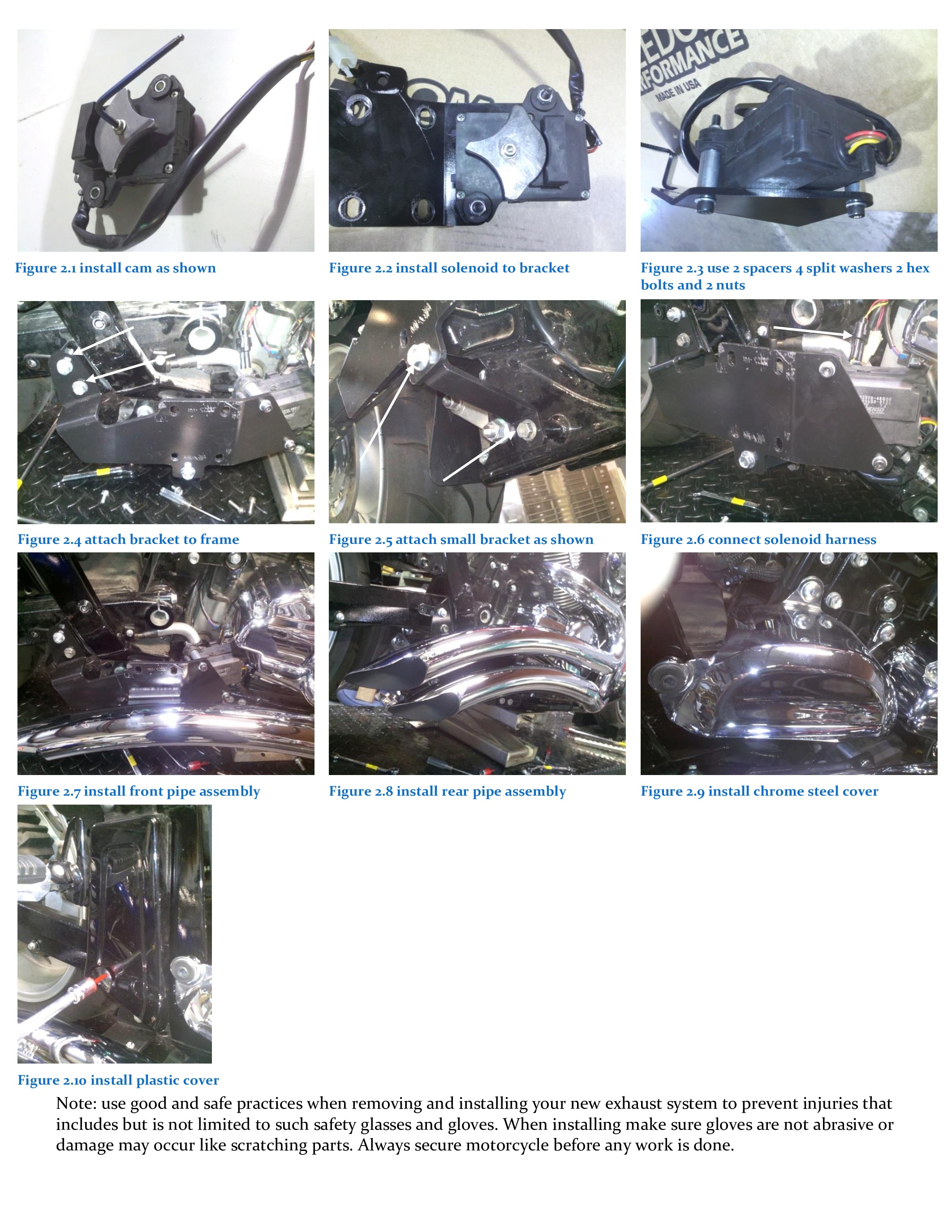 Chrome Sharp Curve Radius Full Exhaust - For 06-21 Suzuki M109R Boulevard - Click Image to Close