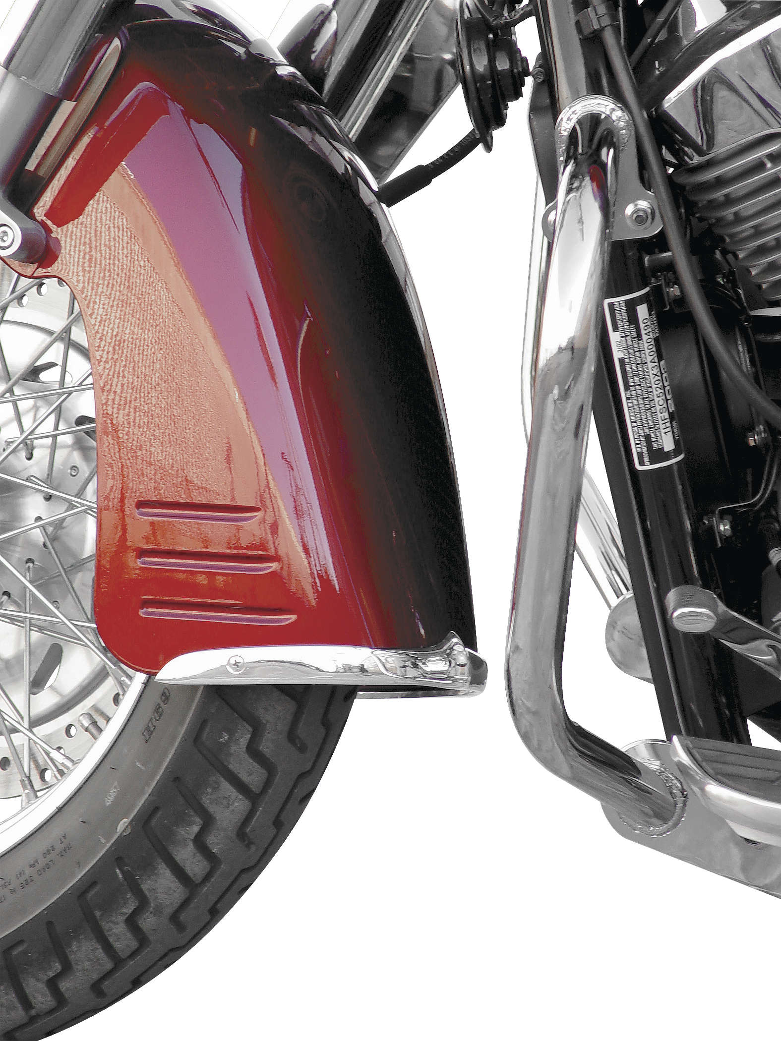 Cast Front Fender Tips - For 02-07 Honda VTX1800R/S - Click Image to Close