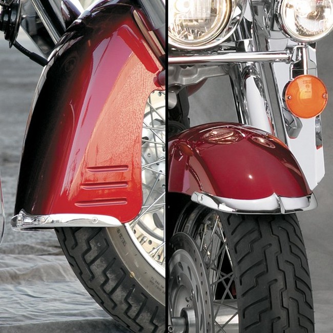 Cast Front Fender Tips - For 02-07 Honda VTX1800R/S - Click Image to Close