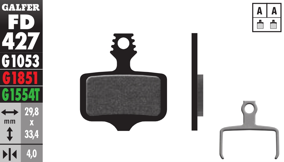 Standard Compound Brake Pads For Avid ELIXIR & SRAM DB/X0/X7/X9/XX - Click Image to Close