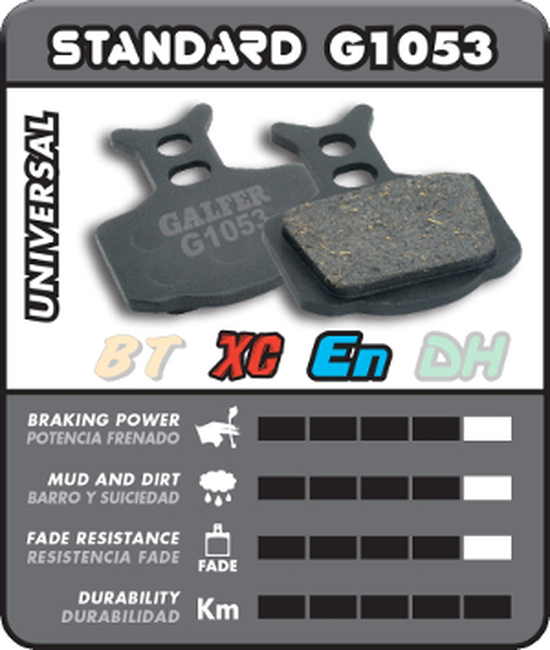 Standard Compound Brake Pads For Avid ELIXIR & SRAM DB/X0/X7/X9/XX - Click Image to Close