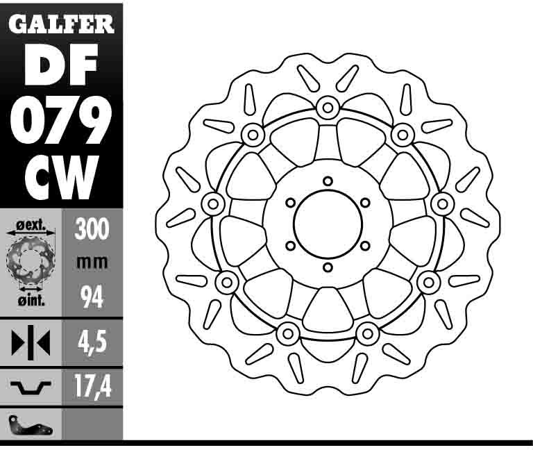 Floating Wave Brake Rotor - Front Disc - Click Image to Close