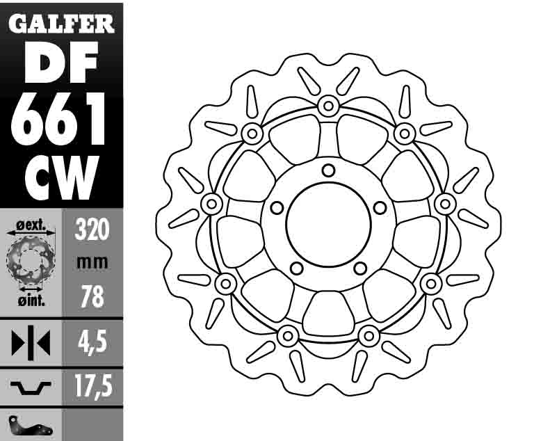 Floating Wave Brake Rotor - Front Disc - Click Image to Close