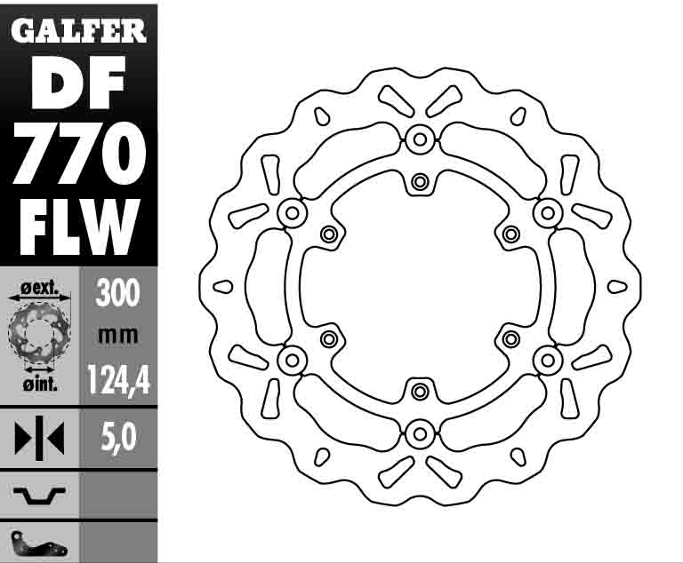 Floating Wave Brake Rotor - Front Disc - Click Image to Close