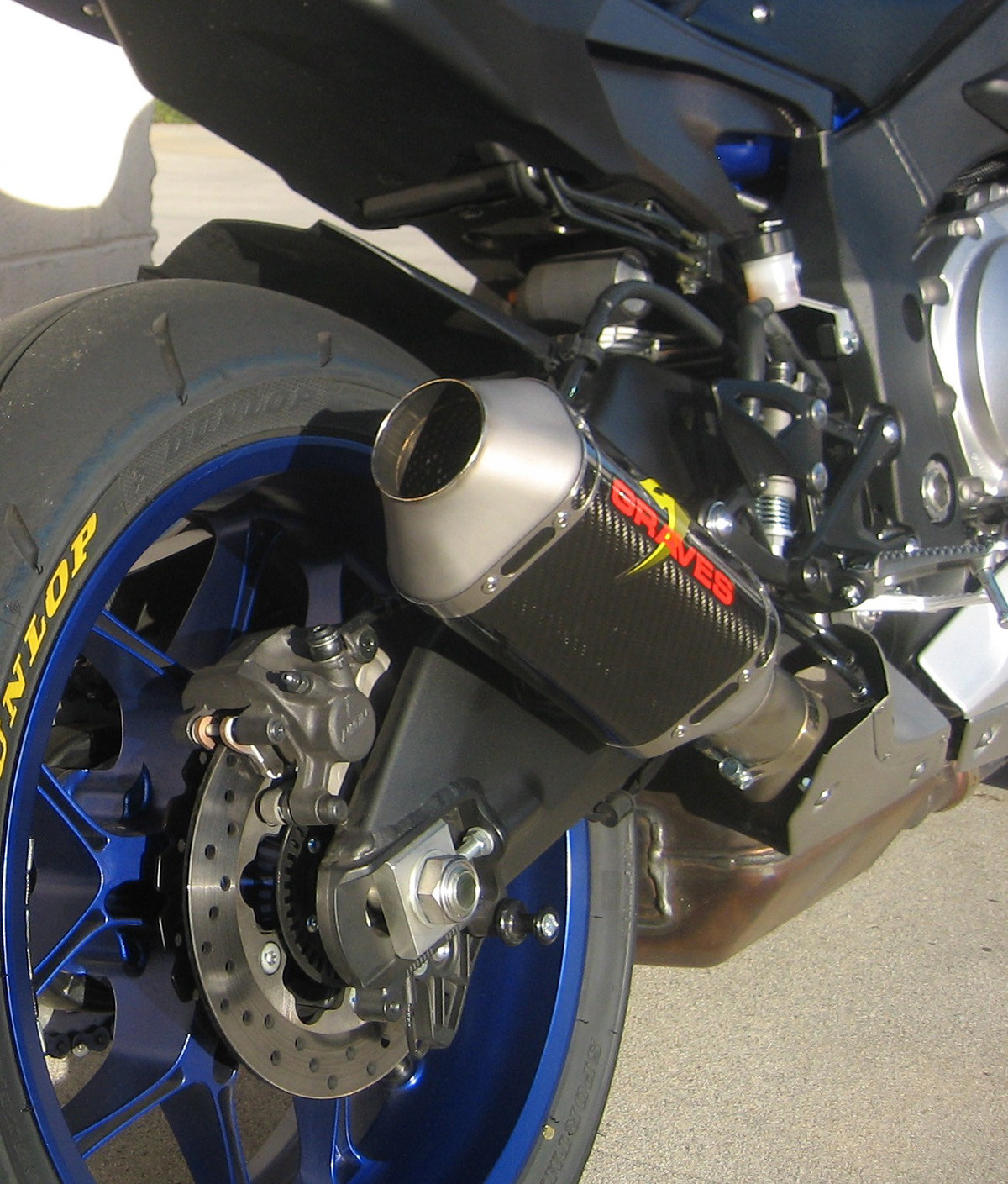 Carbon Fiber Cat Back Slip On Exhaust - For 17-23 Yamaha FZ-10 & MT-10 - Click Image to Close