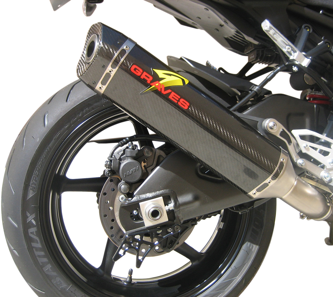 Carbon Fiber Slip On Exhaust w/ Link Pipe - For 17-23 Yamaha FZ-10 & MT-10 - Click Image to Close