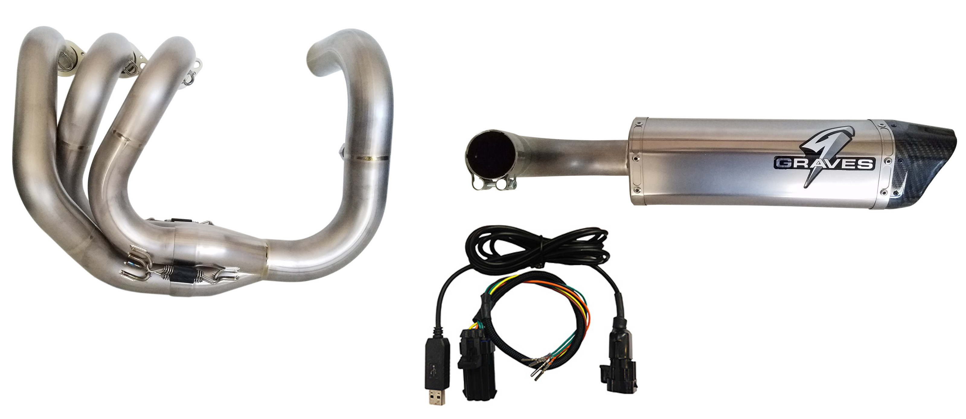 Titanium Full Exhaust + Flash Tune Kit - Yamaha YXZ1000R - Click Image to Close