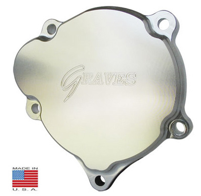 Billet Aluminum Right Side Engine Case Cover - For 97-03 GSXR600, 96-03 GSXR750, & 01-02 GSXR1000 - Click Image to Close