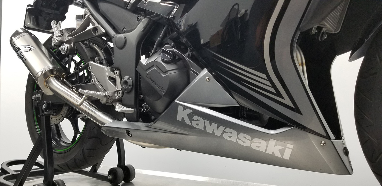 Kawasaki Ninja EX300 Full Exhaust System - Click Image to Close