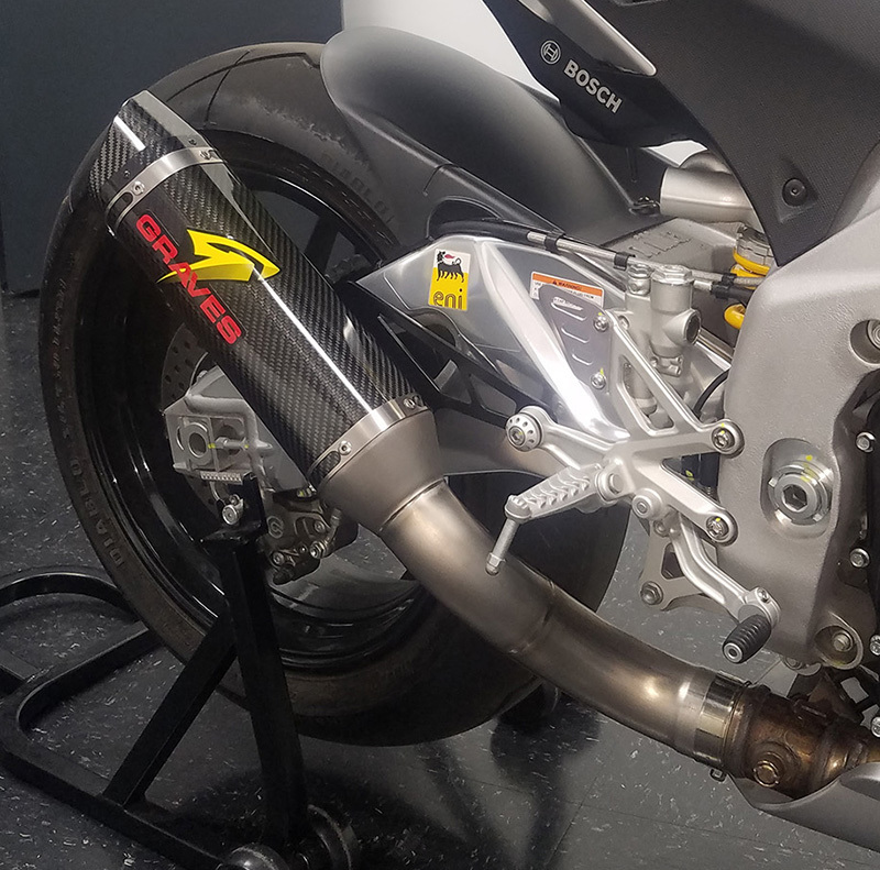 Aprilia RSV4 3/4 Slip On Exhaust Carbon Fiber - Click Image to Close