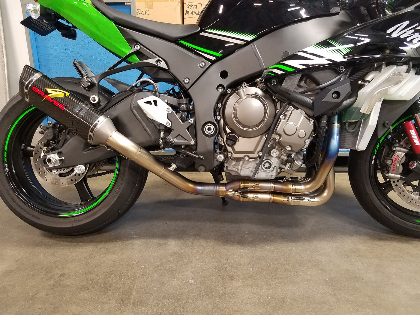 Works Full Exhaust System - For 16-19 ZX10R - Click Image to Close