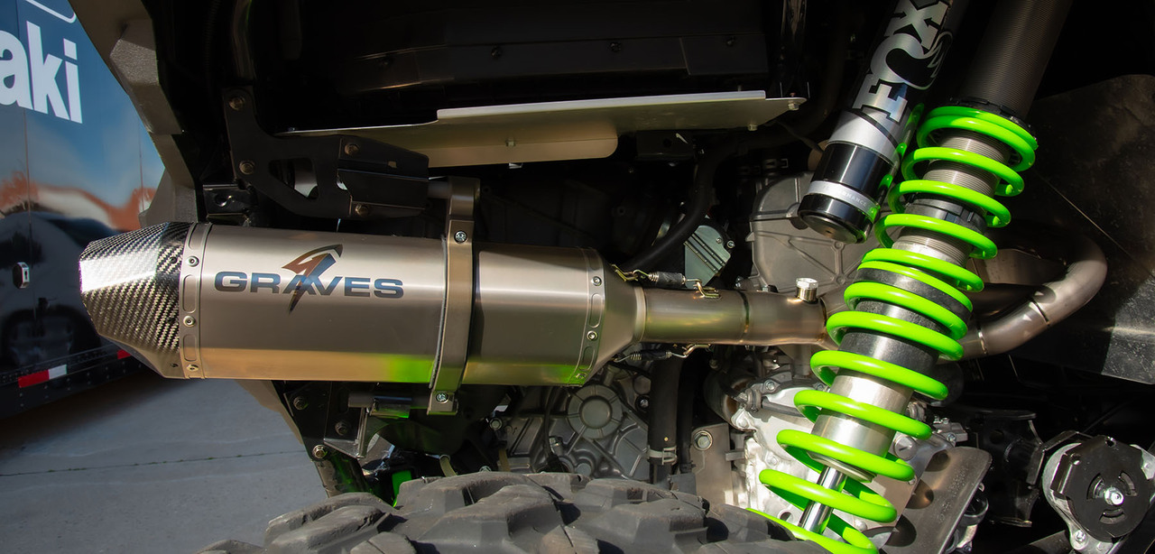 Titanium Full Exhaust - For Kawasaki KRX1000 & KRX4 - Click Image to Close