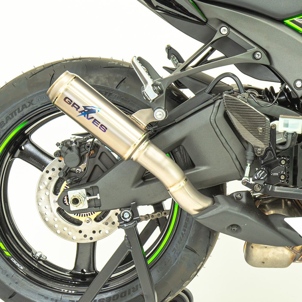 Moto1 Cat Back Slip On Exhaust - For 21-23 Kawasaki ZX10R - Click Image to Close