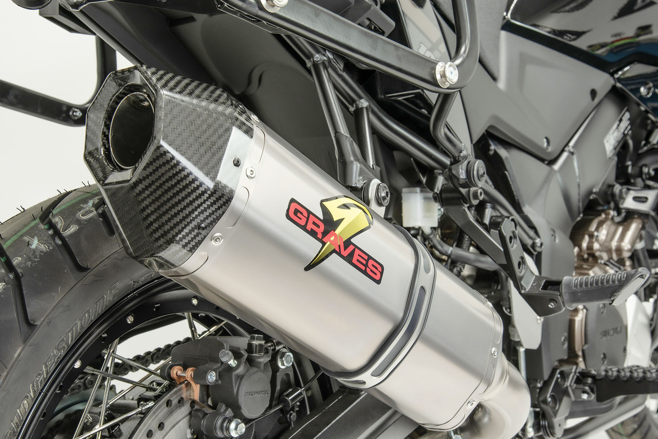 Titanium Slip On Exhaust - 2020 Suzuki V-Strom 1050 - Click Image to Close