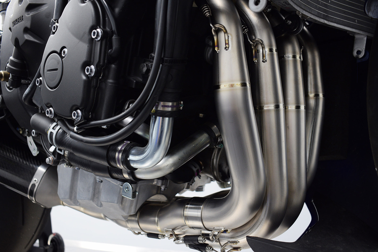 Works 7 Carbon Fiber Titanium Full Exhaust - For 06-20 Yamaha R6 - Click Image to Close