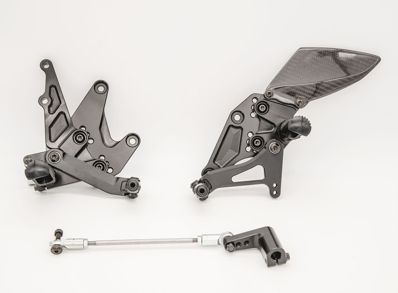 Adjustable Rearsets - For 18-20 Kawasaki Ninja 400 - Click Image to Close
