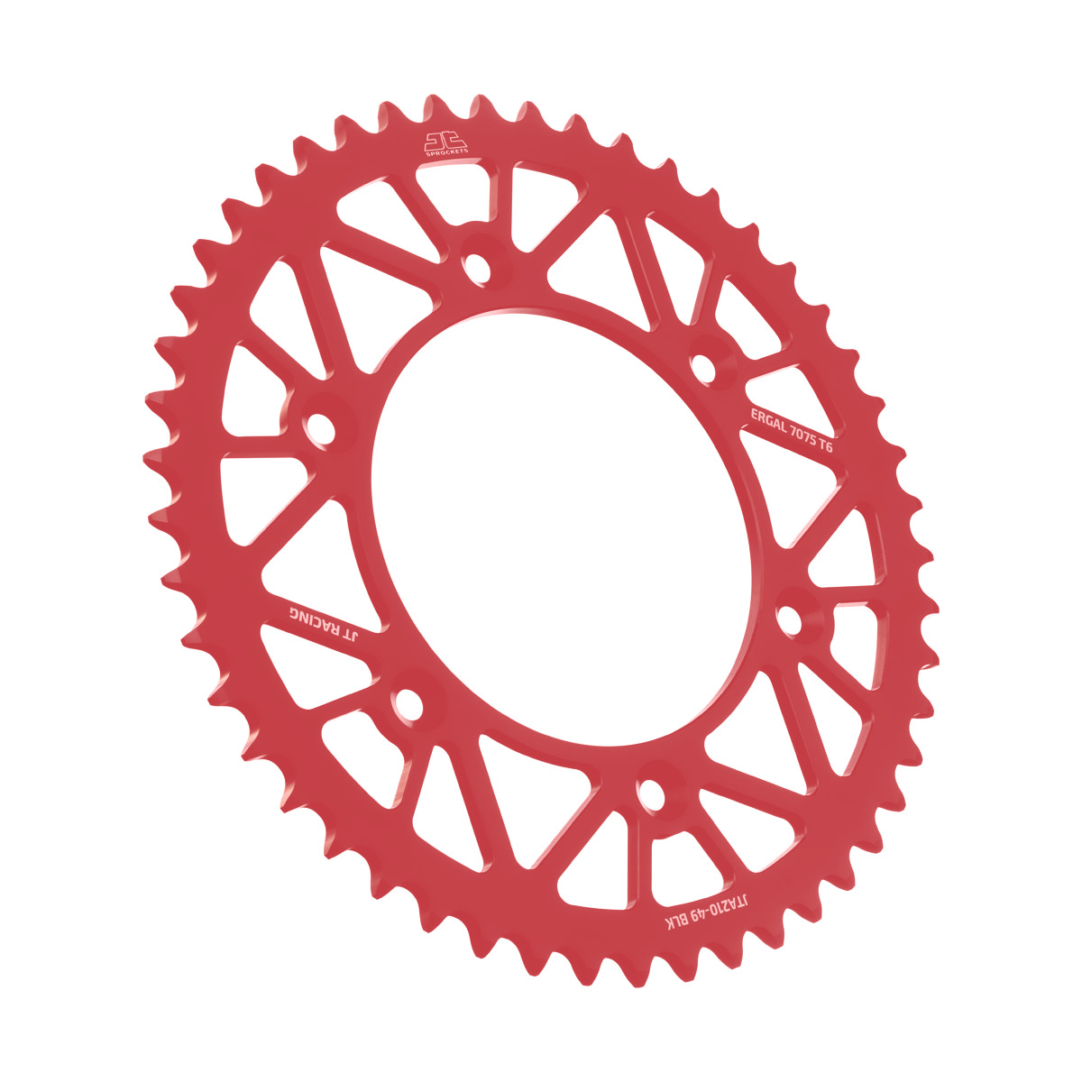 Red Aluminum Rear Sprocket - 49 Tooth 520 - For Honda CR/F XR & Beta RR - Click Image to Close