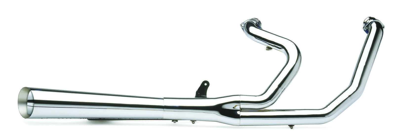 Supermeg 2-1 Chrome Exhaust System - For 12-16 Harley Davidson Softail - Click Image to Close