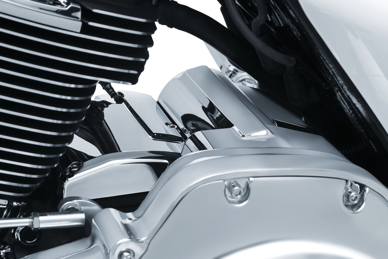 Precision Chrome Starter Cover - Harley Touring M8 - Click Image to Close
