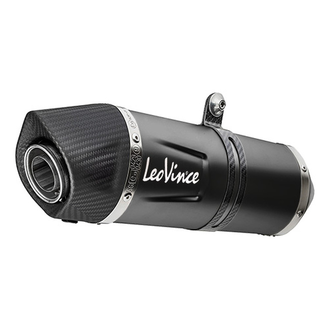 Leo Vince LV One Evo Black Slip-On Exhaust Fits 19-21 Moto Guzzi V85 TT - Click Image to Close