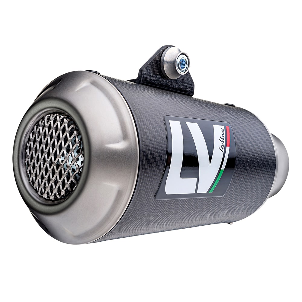 LV-10 Carbon Fiber Slip On Exhaust - For 19-23 Honda CB500F/X CBR500R - Click Image to Close