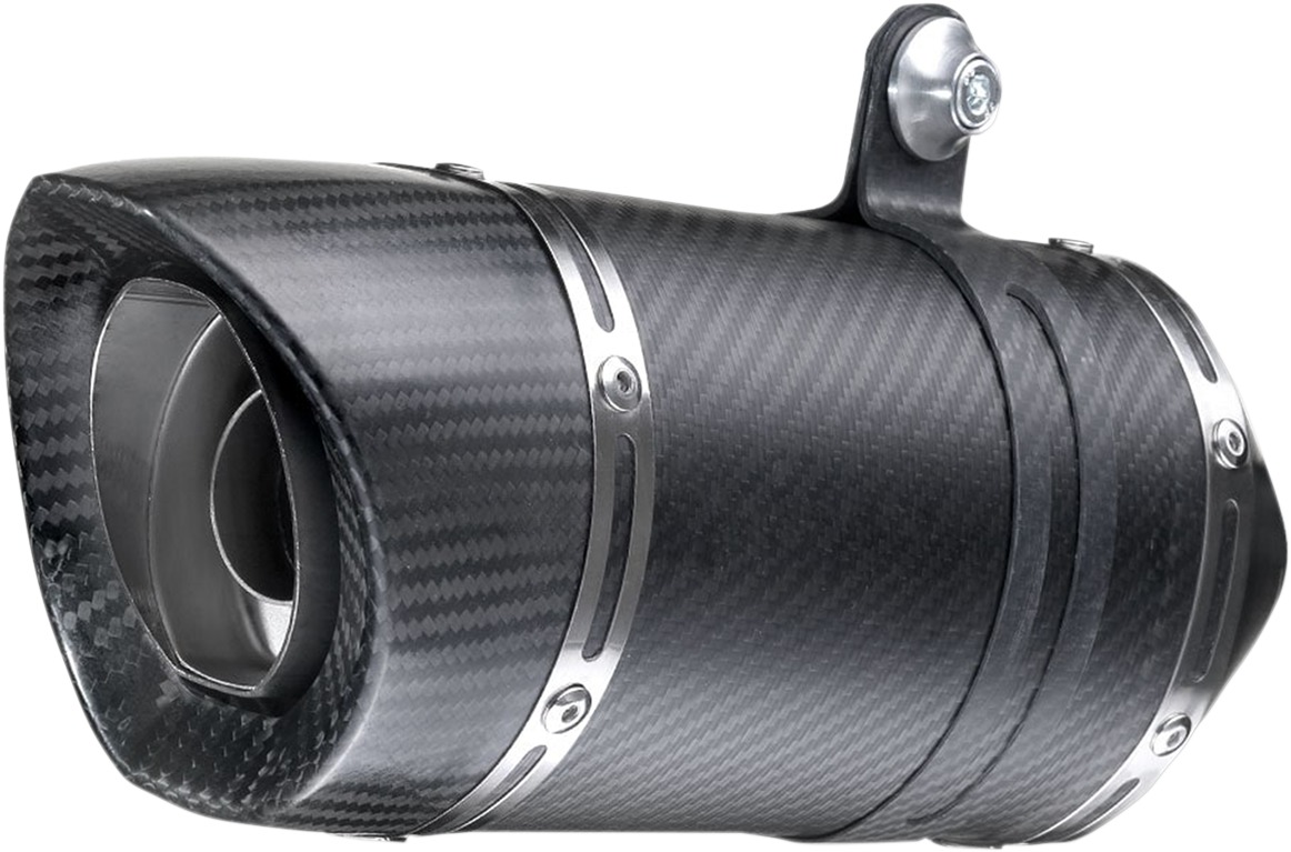 LV Pro Carbon Fiber Slip On Exhaust Muffler - For 17-19 Triumph Street Triple 765 - Click Image to Close