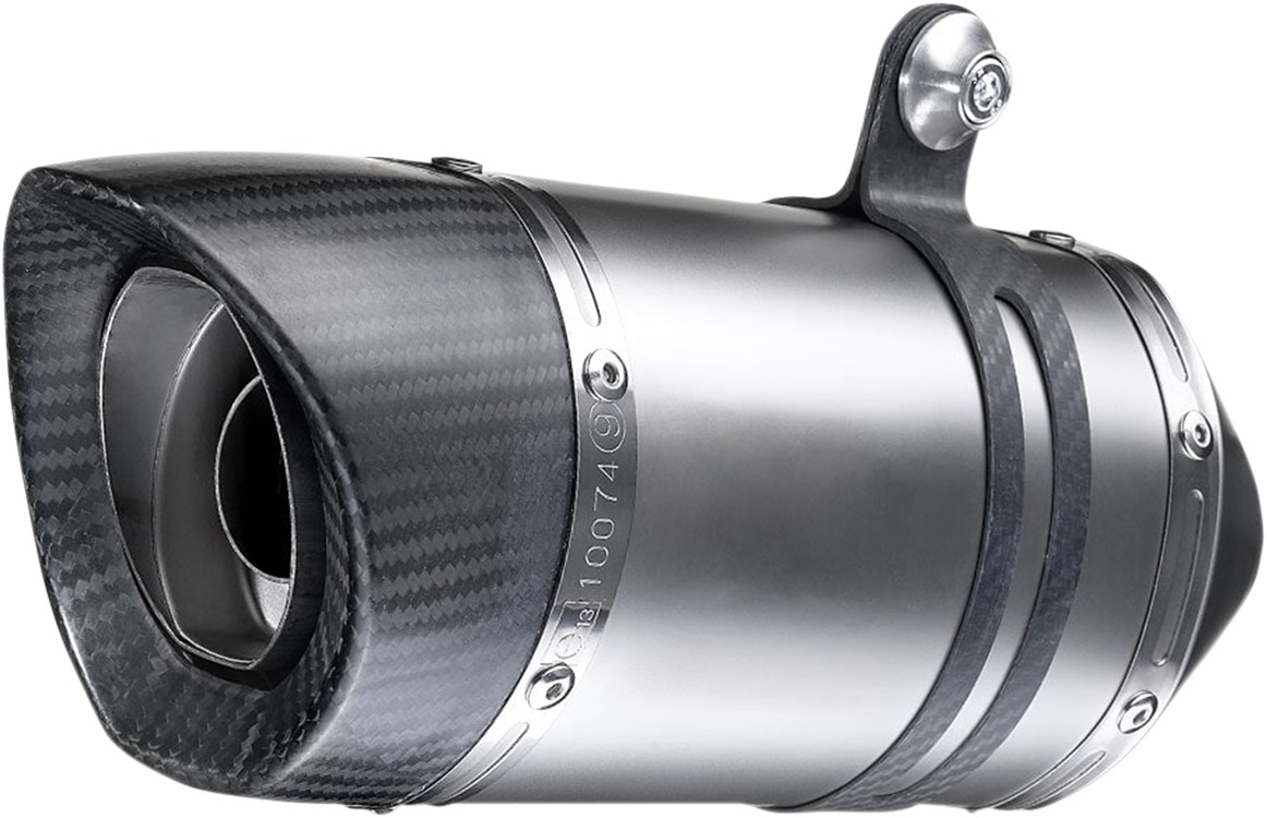 LV Pro Stainless Steel Slip On Exhaust Muffler - For 17-19 Triumph Street Triple 765 - Click Image to Close