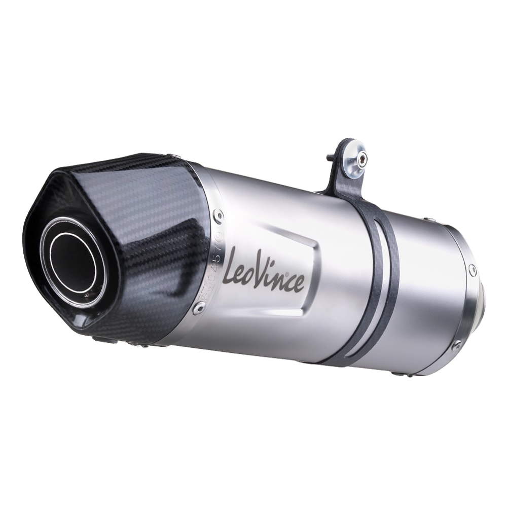 LV One Evo Stainless Steel Slip On Exhaust Muffler - For 08-16 BMW F 650/700/800 GS - Click Image to Close