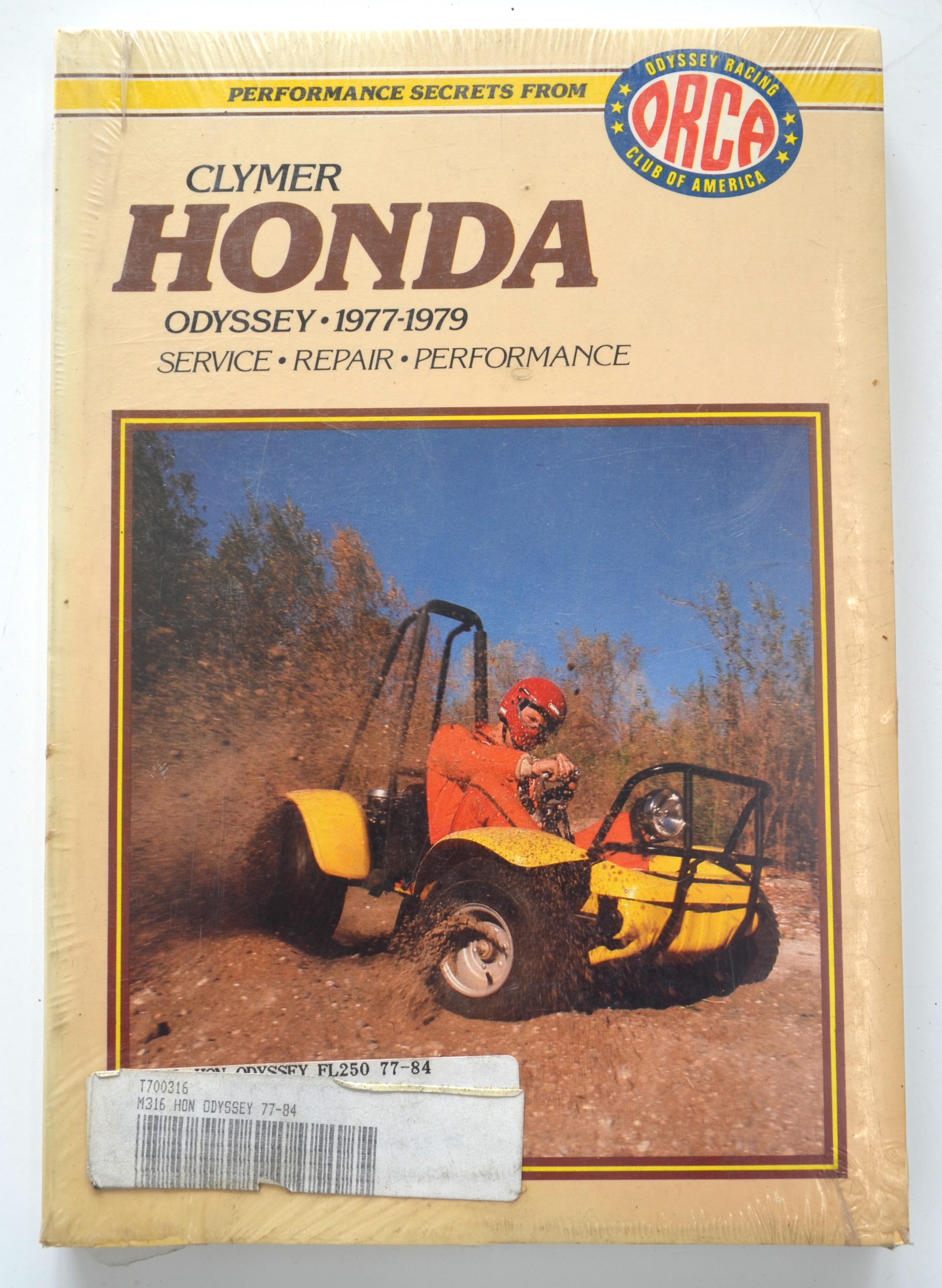 *NOS* Shop Repair & Service Manual - Soft Cover - For Honda Odyssey, 1977-1984 - Click Image to Close