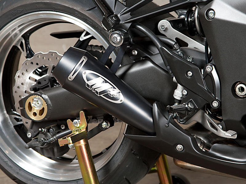 Black GP Dual Slip On Exhaust - For 10-19 Z1000 & Ninja 1000 - Click Image to Close