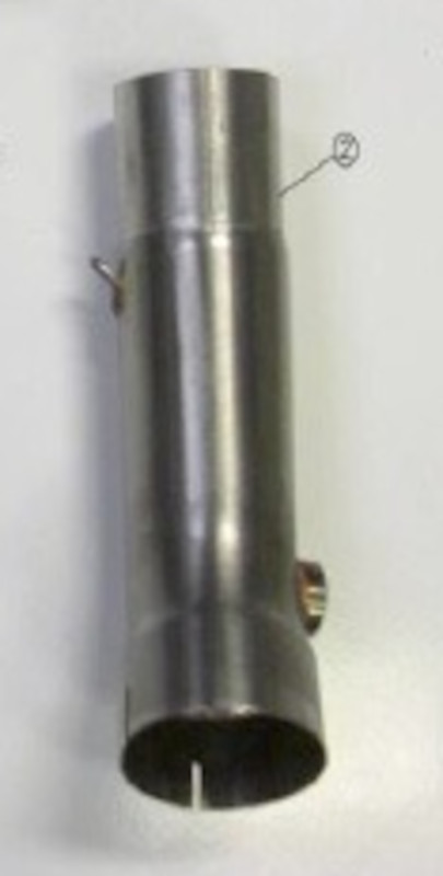 Replacement Mid Pipe For M4 SU9822-GP Exhaust - 07-08 Suzuki GSXR1000 - Click Image to Close
