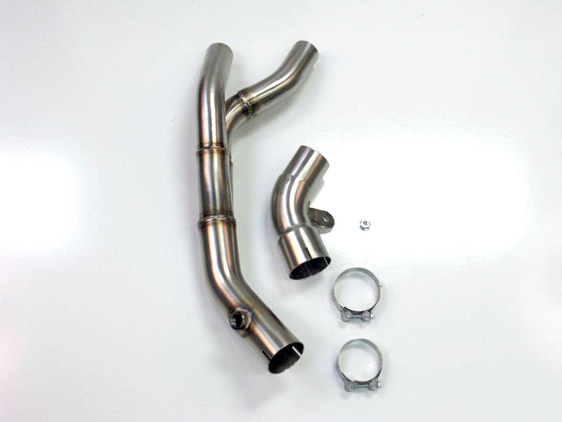 Stainless Mid Pipe - For 07-08 Yamaha R1 - Click Image to Close