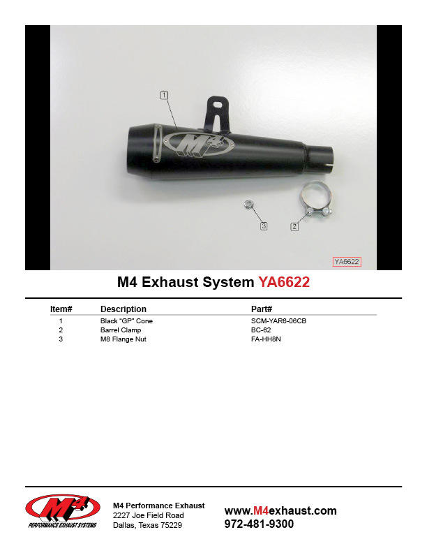 Black GP Slip On Exhaust - For 06-20 Yamaha R6 - Click Image to Close