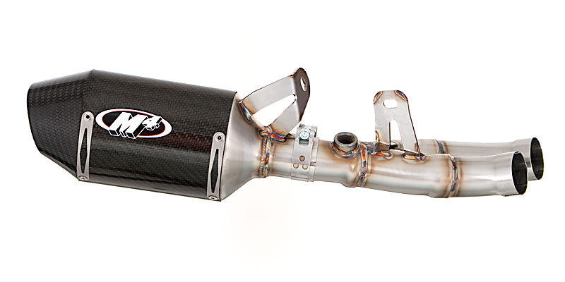 Street Slayer Carbon Fiber Slip On Exhaust w/ Link Pipe - For 06-20 Yamaha R6 - Click Image to Close