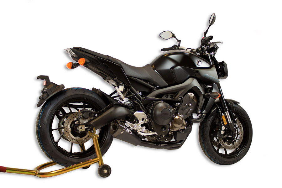 RM1 Black Full Exhaust - For 14-20 Yamaha FZ09 MT09 & 16-21 XSR900 - Click Image to Close