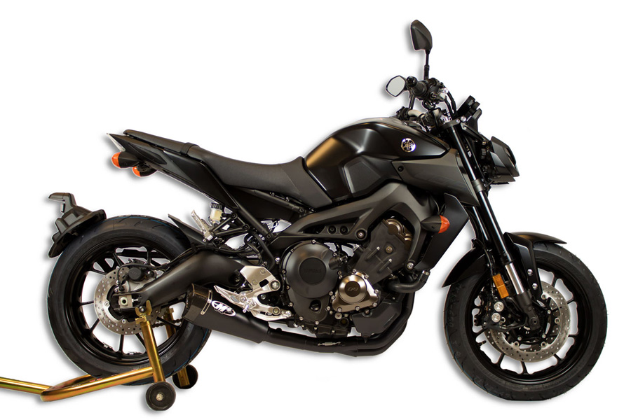 RM1 Black Full Exhaust w/ dB killer - For 14-20 Yamaha FZ09 MT09 XSR900 - Click Image to Close
