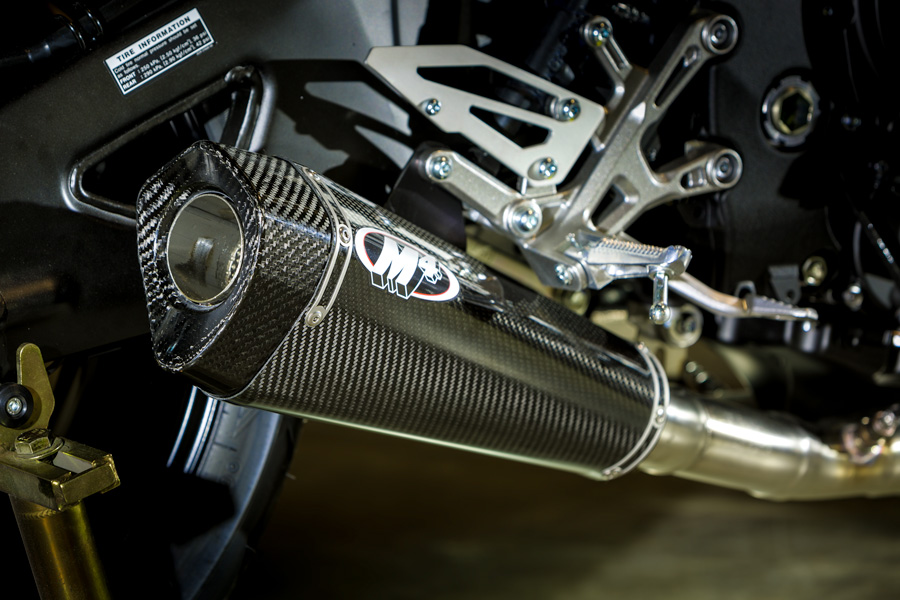 X-Model Carbon Fiber Slip On Exhaust - For 17-23 Yamaha FZ-10 & MT-10 - Click Image to Close