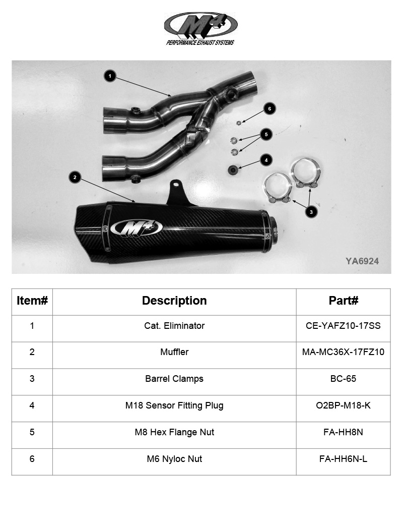 X-Model Carbon Fiber Slip On Exhaust - For 17-23 Yamaha FZ-10 & MT-10 - Click Image to Close