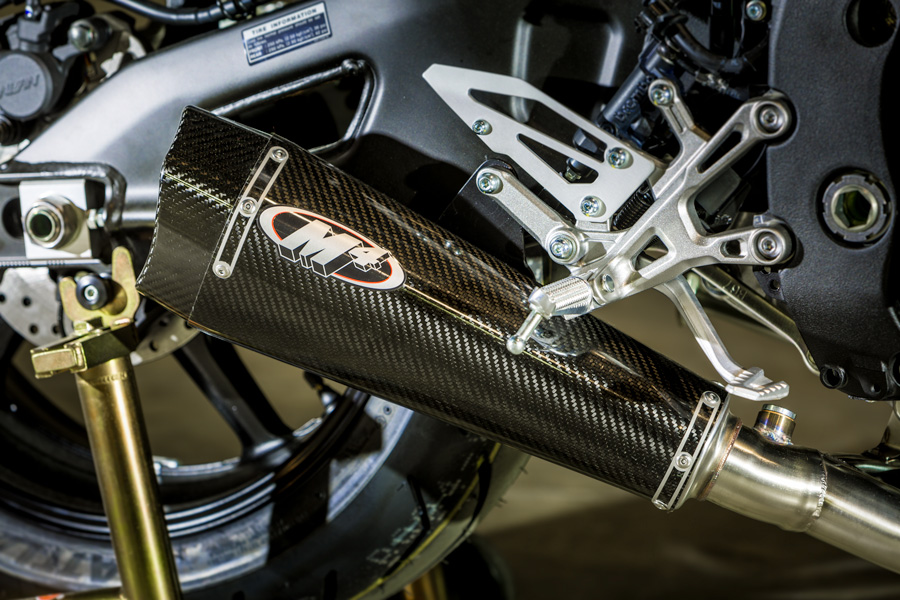 X-Model Carbon Fiber Slip On Exhaust - For 17-23 Yamaha FZ-10 & MT-10 - Click Image to Close