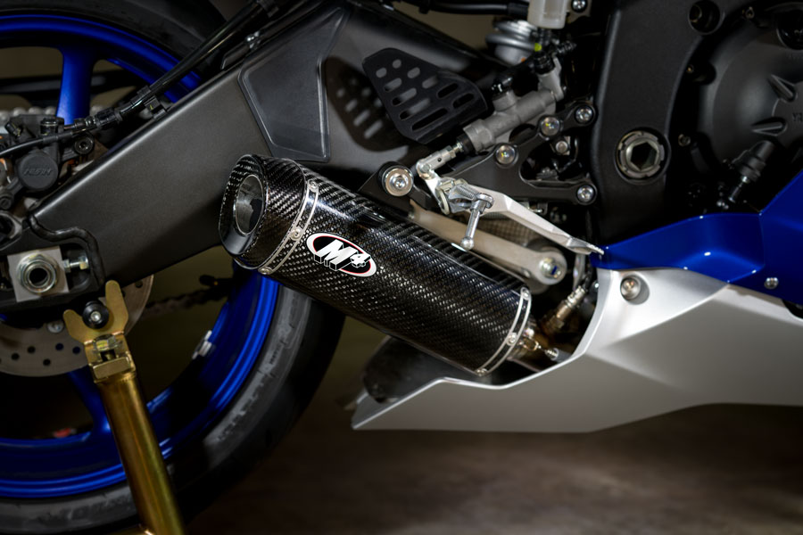 Carbon Fiber & Titanium Full Exhaust - For 06-20 Yamaha R6 - Click Image to Close