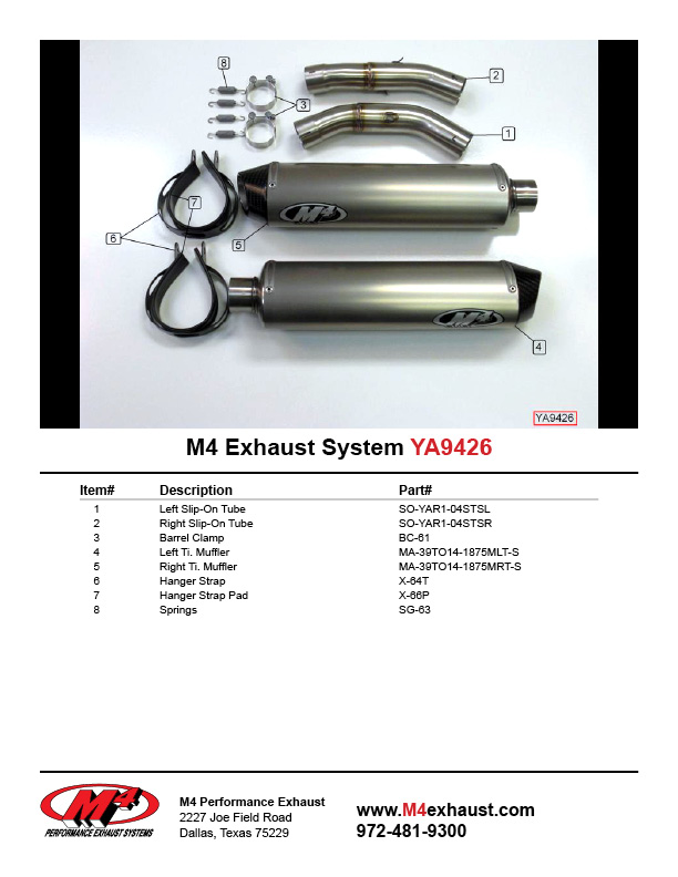 Titanium Dual Slip On Exhaust - For 04-06 Yamaha R1 - Click Image to Close