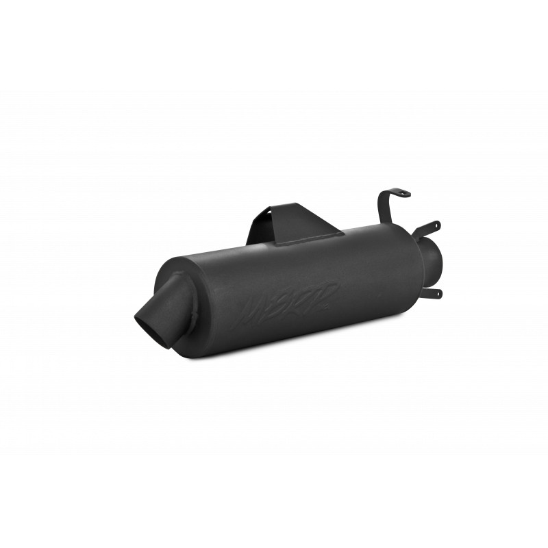 Sport Slip On Exhaust Muffler - Black - Polaris Sportsman 600/700/800 - Click Image to Close