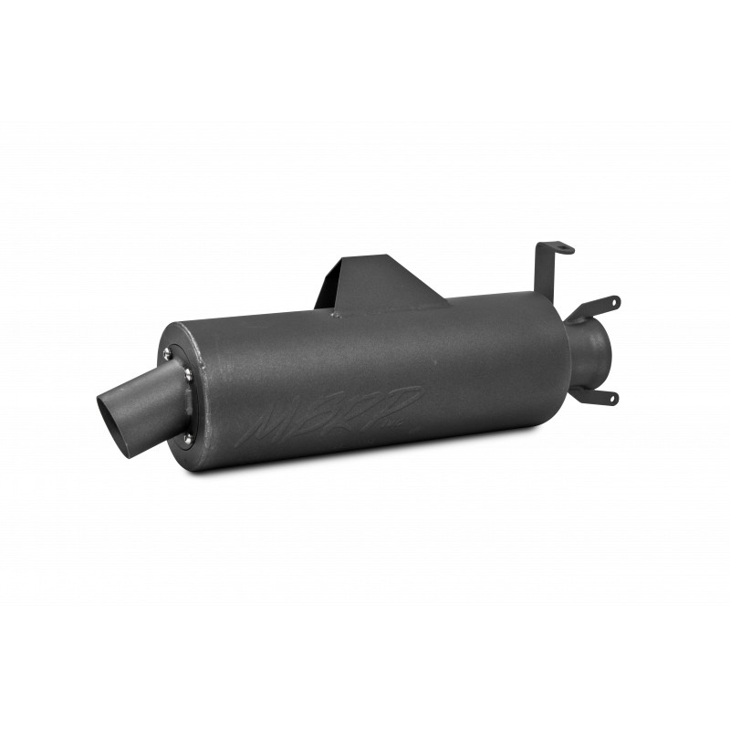 MBRP Sport Slip-On Muffler Black Fits 01-13 Polaris Sportsman 400/500 - Click Image to Close