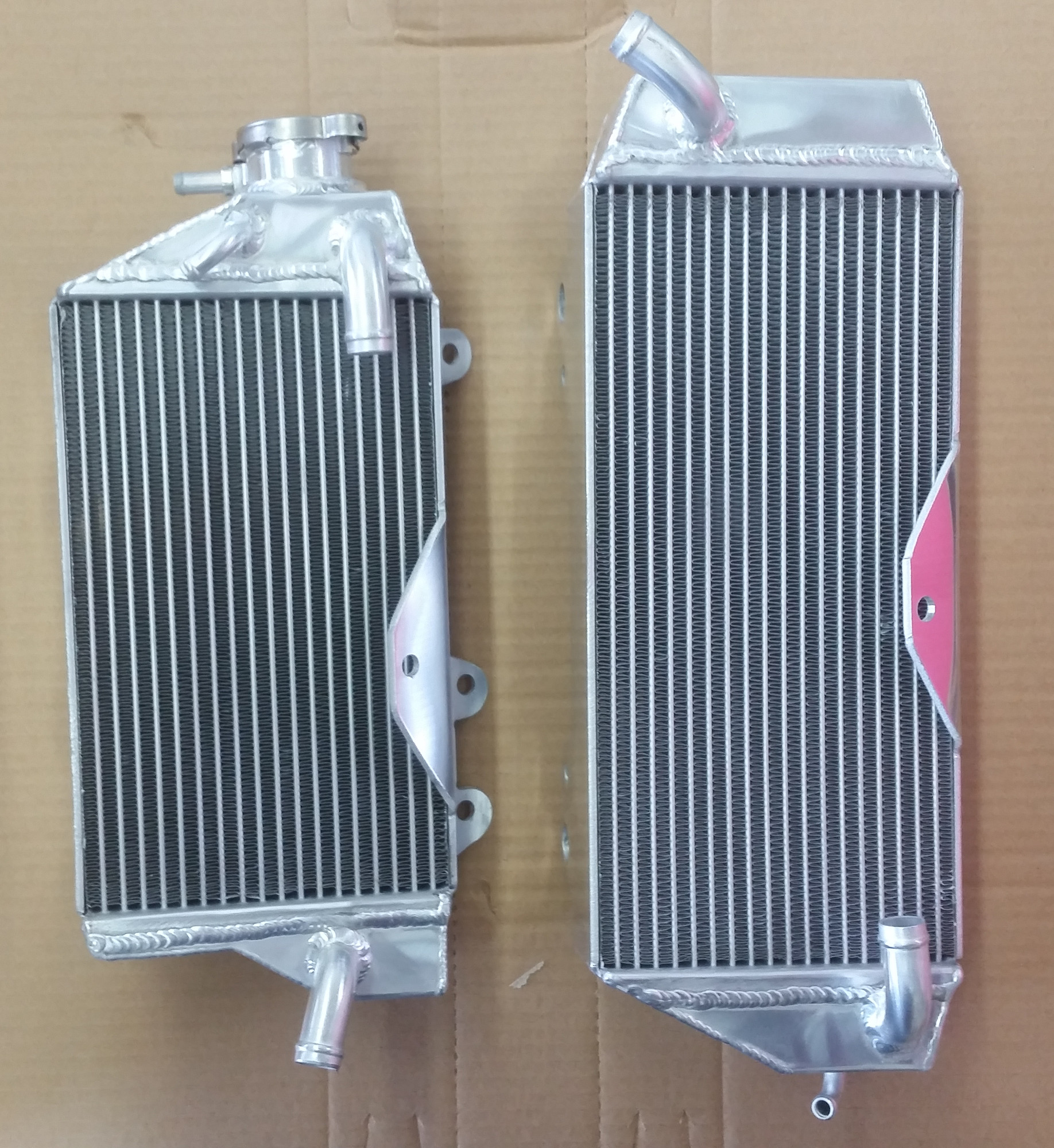 Heavy Duty Radiator Set - For 09-11 Kawasaki KX450F - Click Image to Close