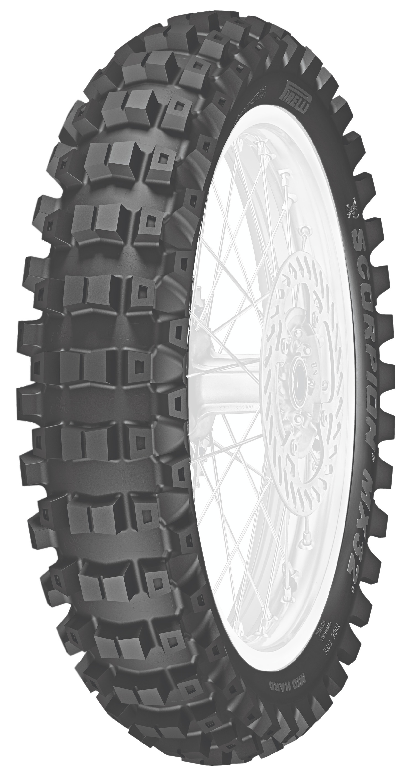 110/90-19 Scorpion MX32 Mid Hard Rear Tire - Click Image to Close