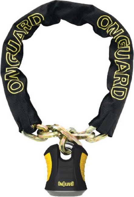 OnGuard Beast 6' Chain Lock for Motorcycle Scooter ATV Bicycle - Click Image to Close
