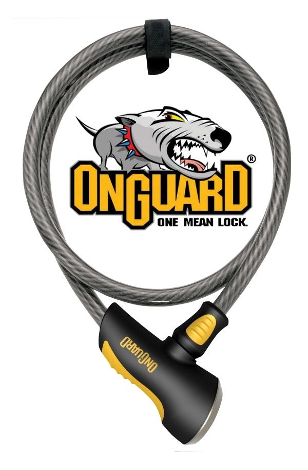 OnGuard Akita 10' 12mm Double Bolt Lock for Motorcycle Scooter ATV Bicycle - Click Image to Close