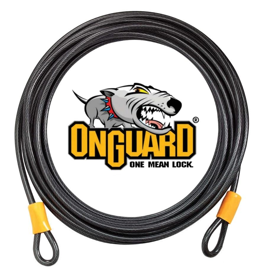 OnGuard Akita 30' Tough Wire Security Cable for Motorcycle Scooter ATV Bicycle - Click Image to Close